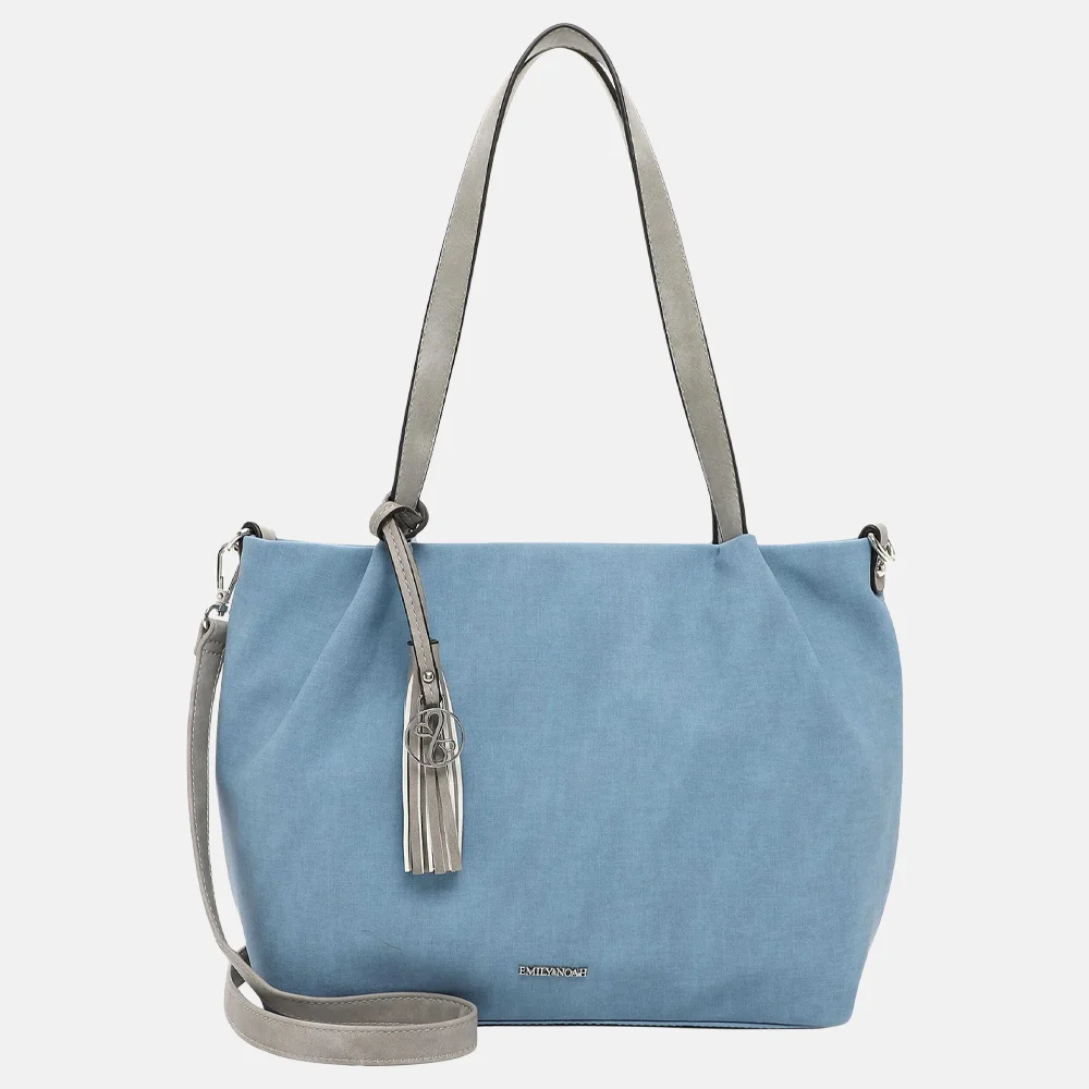 Emily Noah Elke shopper smoke blue bij Duifhuizen